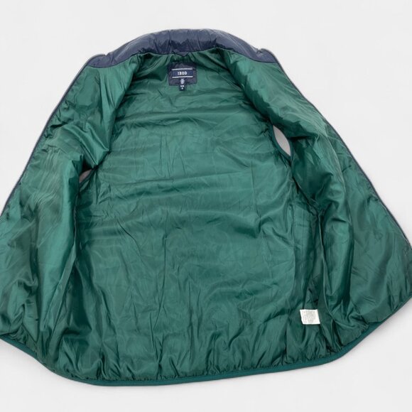 Izod Men's Puffer Vest Jacket Blue Insulated Wind Resistant Pockets Size XL NEW - Picture 8 of 10